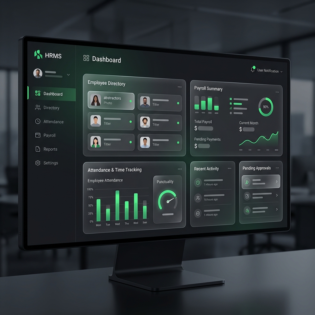 HRMS dashboard preview