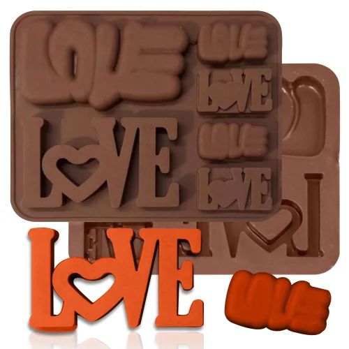 Aai Planet Silicone Love Bar Chocolate Mold Candy Mold