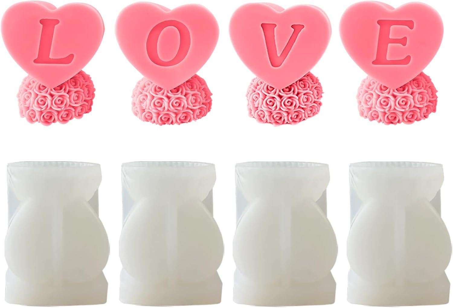 Aai Planet Valentine’s Day Series 3D L O V E Heart Scented Mould