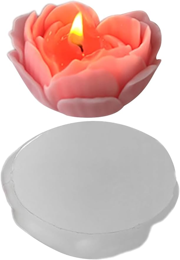Aai Planet Flower 3D Fondant Heart Leaves Shape Scented Wax Mould