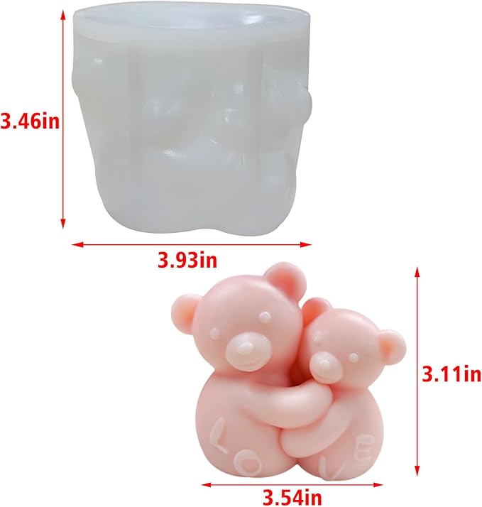 AAI Planet Hug Teddy Bear Valentine Mold